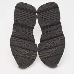 Pre Owned Dolce & Gabbana White Suede and Nylon Daymaster Sneakers Size 40