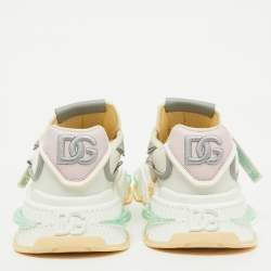 Pre Owned Dolce & Gabbana Multicolor Suede and Nylon Airmaster Low Top Sneakers Size 38