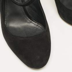 Dolce & Gabbana Black Suede Vally Mary Jane Pumps Size 41
