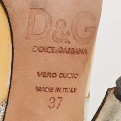Dolce & Gabbana Multicolor Patent And Leather Pumps Size 37