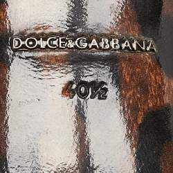 مملوكة مسبقًا حذاء كعب عالي دولتشي أند غابانا جلد لامع أحمر مقدمة مدببة مقاس 40