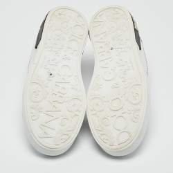 Pre Owned Dolce & Gabbana White Leather Portofino Low Top Sneakers Size 38