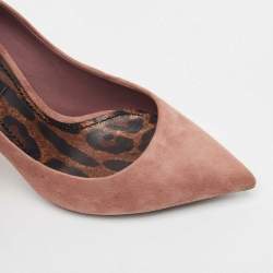 Dolce & Gabbana Old Rose Pink Suede Pointed Toe Pumps Size 35