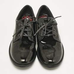 Dolce & Gabbana Black Patent Leather Lace Up Derby Size 36