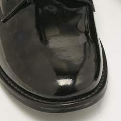Dolce & Gabbana Black Patent Leather Lace Up Derby Size 36
