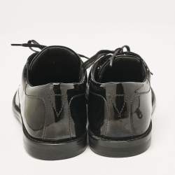 Dolce & Gabbana Black Patent Leather Lace Up Derby Size 36