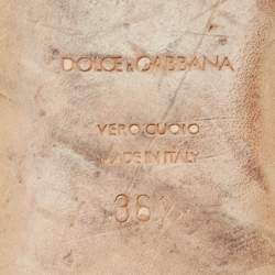 Dolce & Gabbana Black Jacquard Smoking Slippers Size 36.5