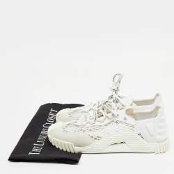 Dolce & Gabbana White Suede, Neoprene and Mesh NS1 Sneakers Size 38