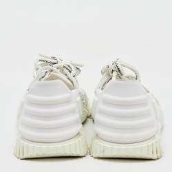 Dolce & Gabbana White Suede, Neoprene and Mesh NS1 Sneakers Size 38