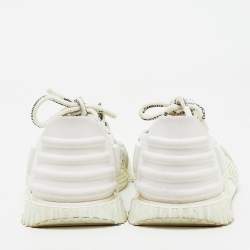 Dolce & Gabbana White Suede, Neoprene and Mesh NS1 Sneakers Size 36