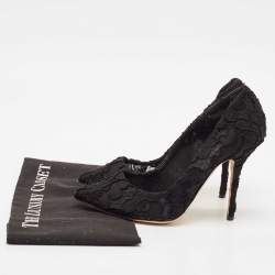 Dolce & Gabbana Black Lace Bellucci Pointed Toe Pumps Size 39
