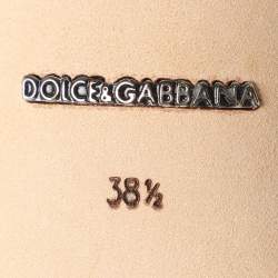 Pre Owned Dolce & Gabbana Black Lace Bellucci Pumps Size 38.5