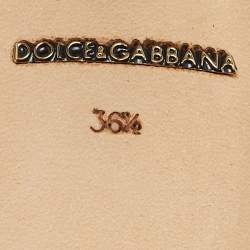 Dolce & Gabbana Red Leather and Lace Laser Cutout Pumps Size 36.5
