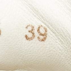 Pre Owned Dolce & Gabbana White Leather Portofino Sneakers Size 39