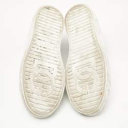 Pre Owned Dolce & Gabbana White Leather Portofino Sneakers Size 39