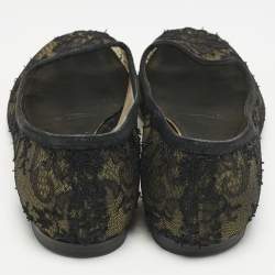 Dolce & Gabbana Black Lace Smoking Slippers Size 37.5
