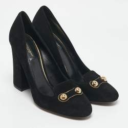 Dolce & Gabbana Black Suede Stud Pumps Size 41