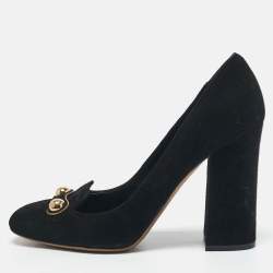 Dolce & Gabbana Black Suede Stud Pumps Size 41