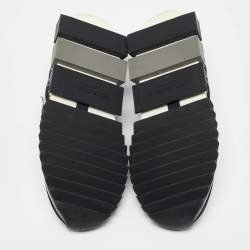 Dolce & Gabbana Black Fabric Sorrento Slip On Sneakers Size 38.5
