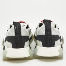 Pre Owned Dolce & Gabbana Black Knit Fabric Sorrento Sneakers Size 40