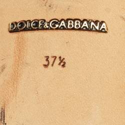 Pre Owned Dolce & Gabbana Multicolor Floral Print Patent Leather Pointed Toe Pumps Size 37.5