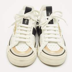 Dolce & Gabbana Multicolor Leather and Suede Custom 2.Zero Sneakers Size 38