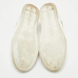 Dolce & Gabbana White Leather Portofino Low Top Sneakers Size 37
