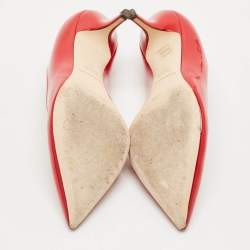 Dolce & Gabbana Red Patent Leather Pointed Toe Pumps Size 38