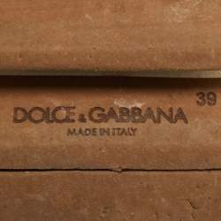 Pre Owned Dolce & Gabbana Multicolor Suede and Leopard Print Fabric Low Top Sneakers Size 39