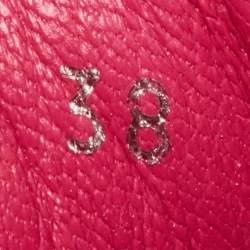 Pre Owned Dolce & Gabbana Multicolor Glitter, Patent Leather and Suede Low Top Sneakers Size 38