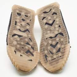 Pre Owned Dolce & Gabbana Multicolor Leather and Suede Ns1 Lace Up Sneakers Size 37.5