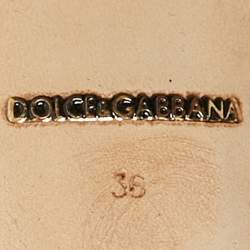 Pre Owned Dolce & Gabbana Black/Red Satin Ankle Strap Sandals Size 36