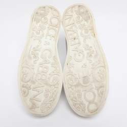 Pre Owned Dolce & Gabbana White Leather Portofino Low Top Sneakers Size 40