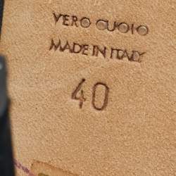 Pre Owned Dolce & Gabbana Black Satin Crytal Embellished Open Toe Pumps Size 40