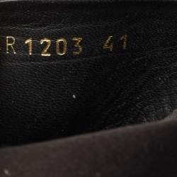 Pre Owned Dolce & Gabbana Black Satin Crisscross Slide Sandals Size 41