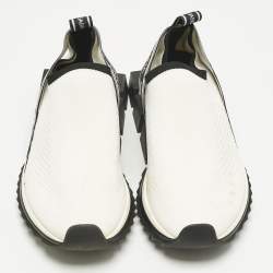 Pre Owned حذاء رياضي دولتشي أند غابانا سورينتو قماش محبوك كريمي طراز سليب أون مقاس 39