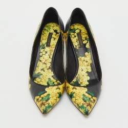 Pre Owned Dolce & Gabbana Multicolor Floral Print Patent Leather Pointed Toe Pumps Size 41