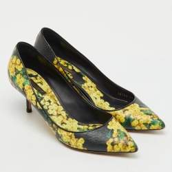 Pre Owned Dolce & Gabbana Multicolor Floral Print Patent Leather Pointed Toe Pumps Size 41