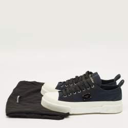 Pre Owned Dolce & Gabbana Navy Blue Canvas Low Top Sneakers Size 40