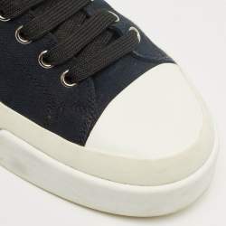 Pre Owned Dolce & Gabbana Navy Blue Canvas Low Top Sneakers Size 40