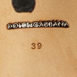 مملوكة مسبقًا Dolce & Gabbana Black Lace Crystal Embellished Pumps Size 39