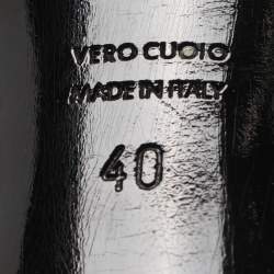 Pre Owned حذاء كعب عالي دولتشي أند غابانا ترتر أحمر/أسود مق اس 40