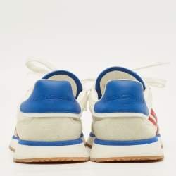 Pre Owned حذاء رياضي دولتشي أند غابانا شبكي و شامواه متعدد الألوان بشعار DG برقب منخفضة مقاس 39