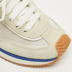 Pre Owned حذاء رياضي دولتشي أند غابانا شبكي و شامواه متعدد الألوان بشعار DG برقب منخفضة مقاس 39