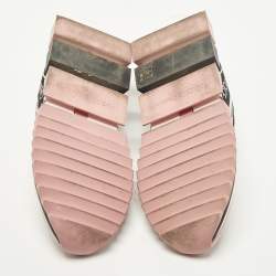 Pre Owned حذاء رياضي دولتشي أند غابانا سليبي أون قماش محبوك وردي سورينتو مقاس 37