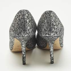 Pre Owned حذاء كعب عالي دولتشي أند غابانا بيولتش جلد منقوش بلون خمري مقاس 36