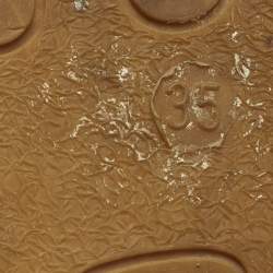 Pre Owned Dolce & Gabbana Majolica Size 35 Multicolor Canvas Espadrille Flats