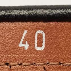 مملوكة مسبقًا حذاء لوفرز دولتشي أند غابانا قماش بروكيد وجلد مزين بالكريستال متعدد الألوان مقاس 40