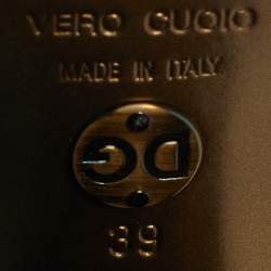 Pre Owned Dolce & Gabbana Size 39 Multicolor Leather and Suede Booties