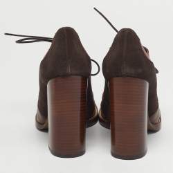 Pre Owned Dolce & Gabbana Size 39 Multicolor Leather and Suede Booties